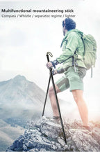 Tactical hiking pole with multi-tool function for outdoor & emergencies