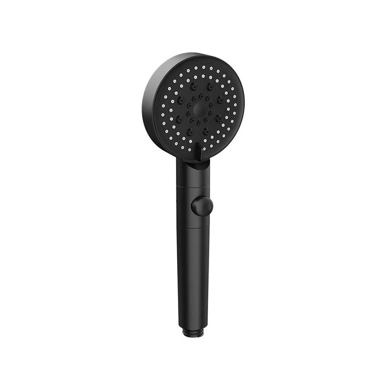 Round Spray Shower Head 6 Settings Adjustable Water Flow Handheld Shower Head
