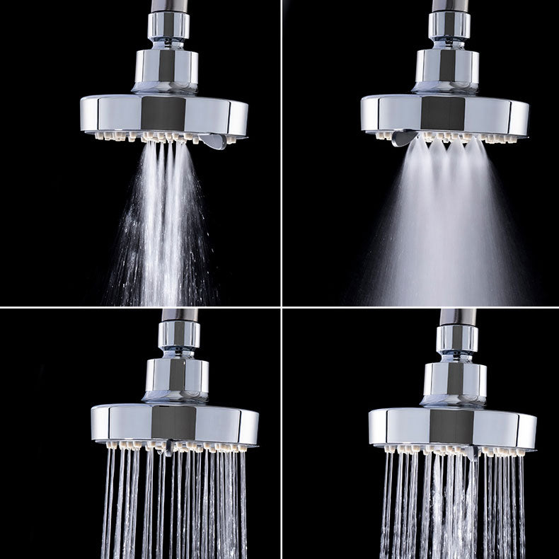 Round Small Upper Shower Head Wall Mount Adjustable Shower Head