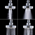 Round Small Upper Shower Head Wall Mount Adjustable Shower Head