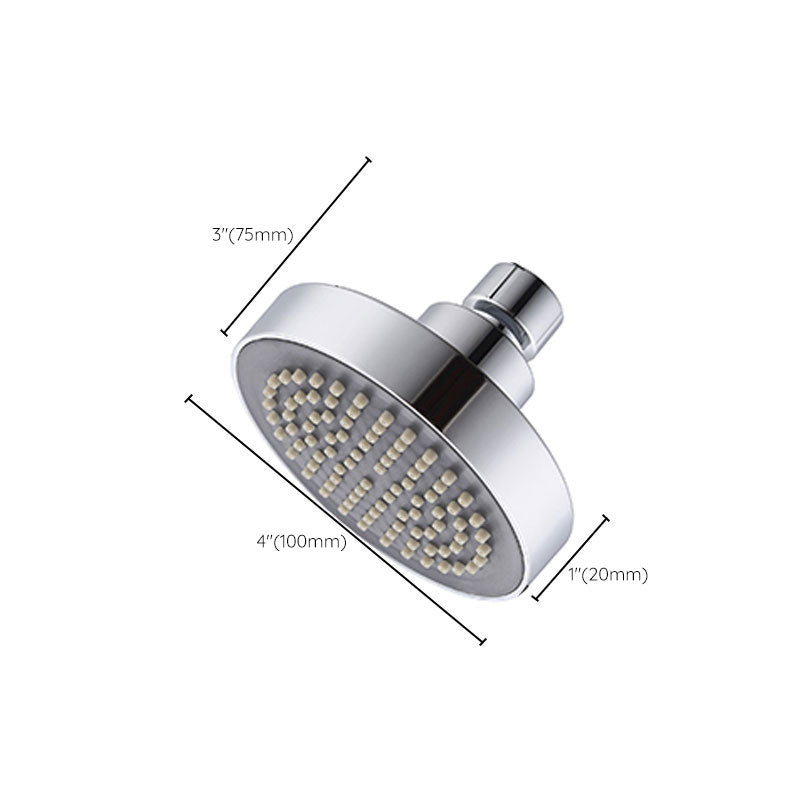 Round Small Upper Shower Head Wall Mount Adjustable Shower Head