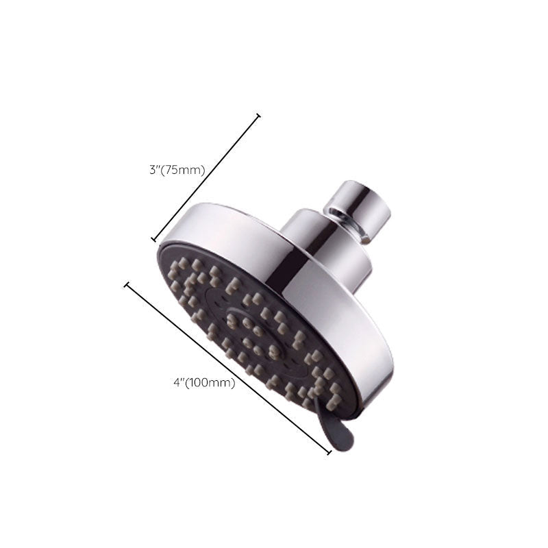 Round Small Upper Shower Head Wall Mount Adjustable Shower Head