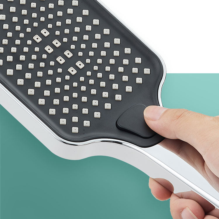 Rectangular Pressure Shower Head 4-Adjustable Water Flow Hand Shower
