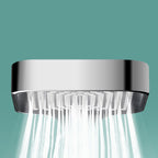 Rectangular Pressure Shower Head 4-Adjustable Water Flow Hand Shower