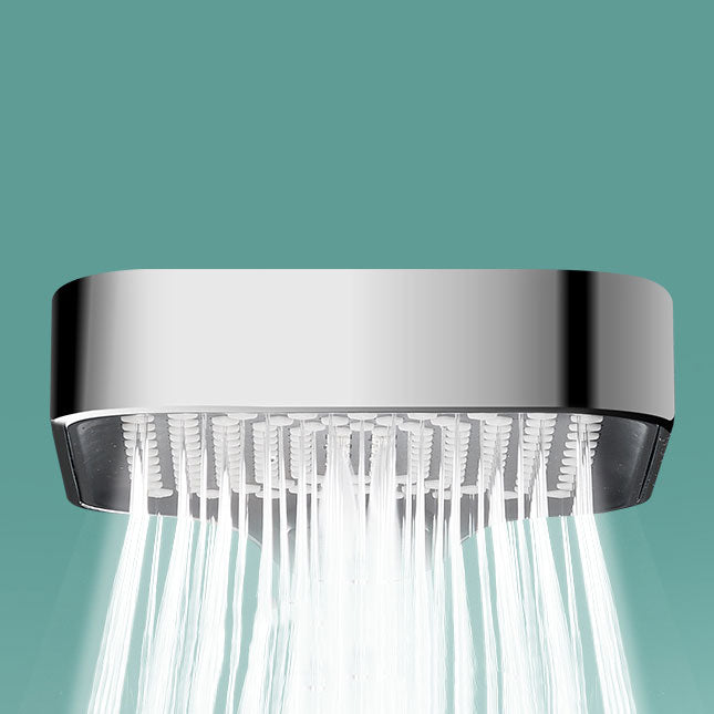 Rectangular Pressure Shower Head 4-Adjustable Water Flow Hand Shower