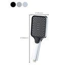 Rectangular Pressure Shower Head 4-Adjustable Water Flow Hand Shower