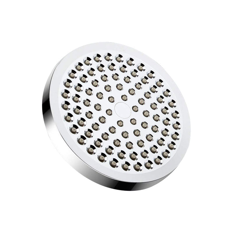 4-Setting Silver Shower Set Concealed Wall Mount Holder Tee with Outlet