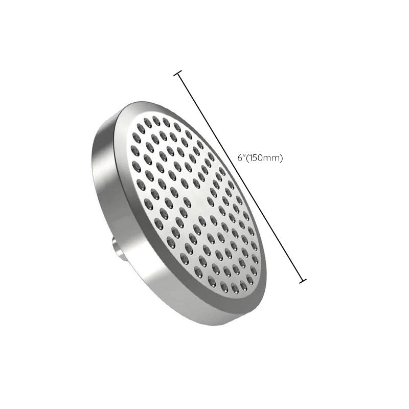 Round Pressure Regulated Rain Shower Head Wall Mount Adjustable Shower Head