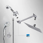 Stainless Steel 8 Inch Shower Set 5 Sprays Handheld Shower Head Shower Arm
