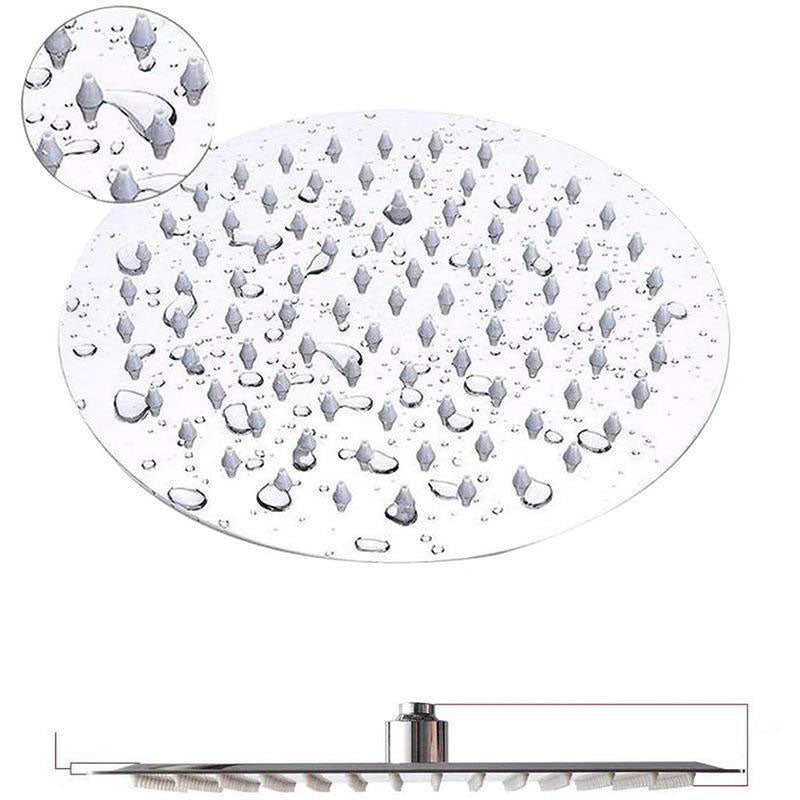 Stainless Steel 8 Inch Shower Set 5 Sprays Handheld Shower Head Shower Arm