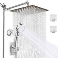 Contemporary Double Handle Shower Head High Arc Shower Head Combination in Chrome