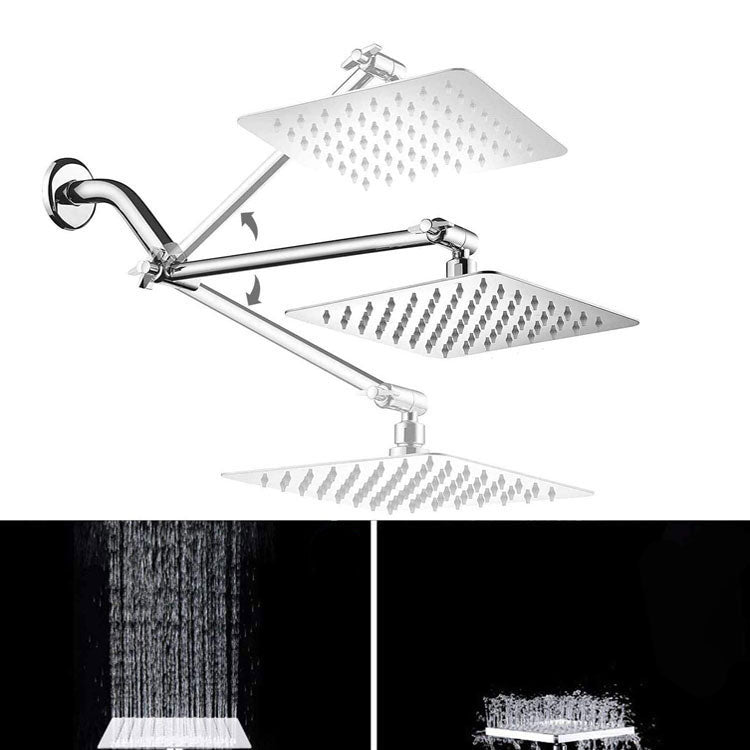 Contemporary Double Handle Shower Head High Arc Shower Head Combination in Chrome
