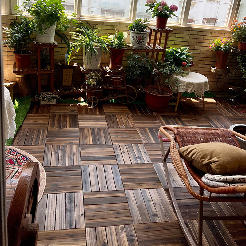Country House Engineered Floor Tile Waterproof Click-Lock Indoor Wood Flooring