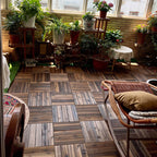 Country House Engineered Floor Tile Waterproof Click-Lock Indoor Wood Flooring