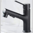 Contemporary Basin Faucet Pure Color Low Arc Basin Faucet for the Bathroom
