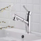 Contemporary Basin Faucet Pure Color Low Arc Basin Faucet for the Bathroom