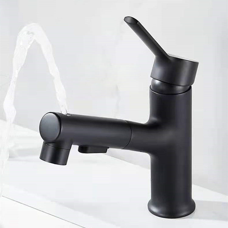 Contemporary Basin Faucet Pure Color Low Arc Basin Faucet for the Bathroom