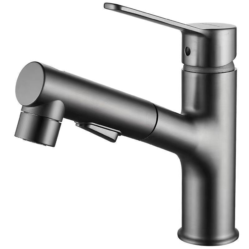 Contemporary Basin Faucet Pure Color Low Arc Basin Faucet for the Bathroom