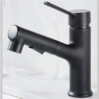 Contemporary Basin Faucet Pure Color Low Arc Basin Faucet for the Bathroom