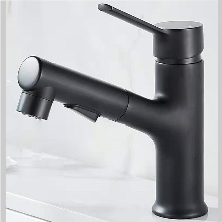 Contemporary Basin Faucet Pure Color Low Arc Basin Faucet for the Bathroom