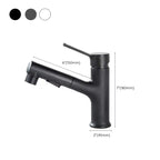 Contemporary Basin Faucet Pure Color Low Arc Basin Faucet for the Bathroom