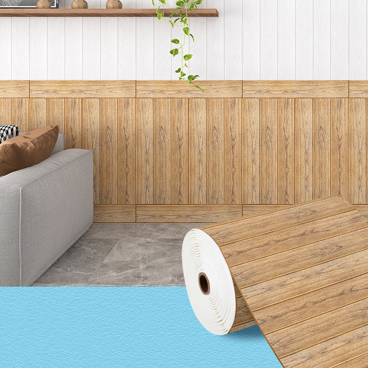 Industrial Tin Backsplash Panel Smooth Wall Ceiling Wood Grain Design