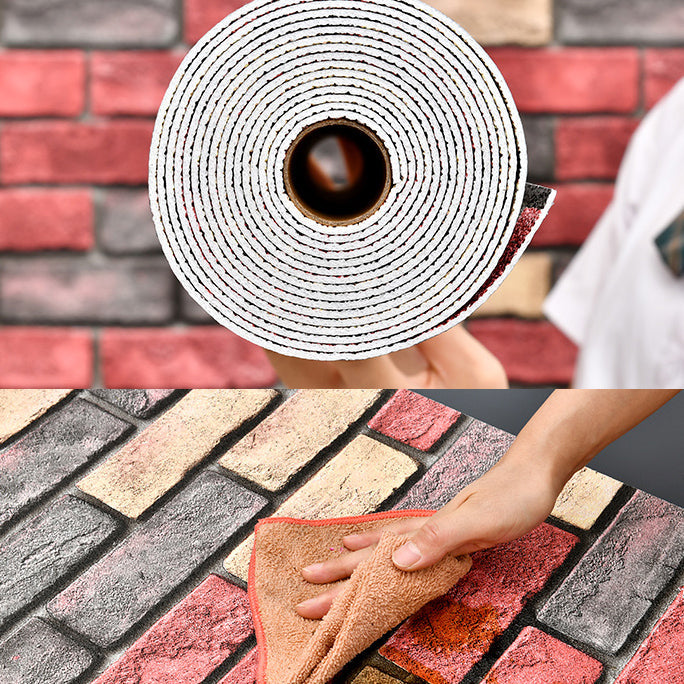Industrial Wall Plank Brick Pattern Bathroom and Living Room Wall Panels
