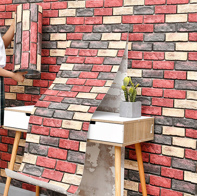 Industrial Wall Plank Brick Pattern Bathroom and Living Room Wall Panels