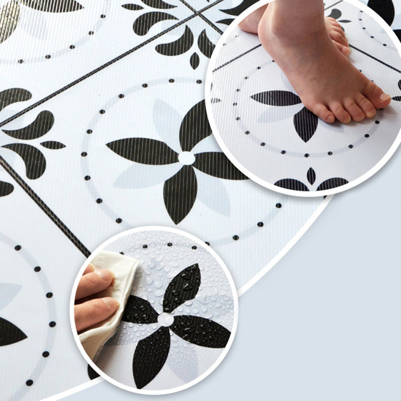 Modern Peel & Stick Mosaic Tiles PVC Single Panel Square Peel and Stick Wall Tile