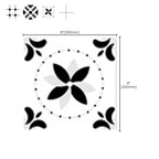 Modern Peel & Stick Mosaic Tiles PVC Single Panel Square Peel and Stick Wall Tile
