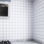 Modern Peel and Stick Tiles PVC Square Wallpaper for Kitchen and Bathroom Splashback