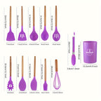 Silicone Kitchen Tools Set – Heat Resistant and Scratch Resistant