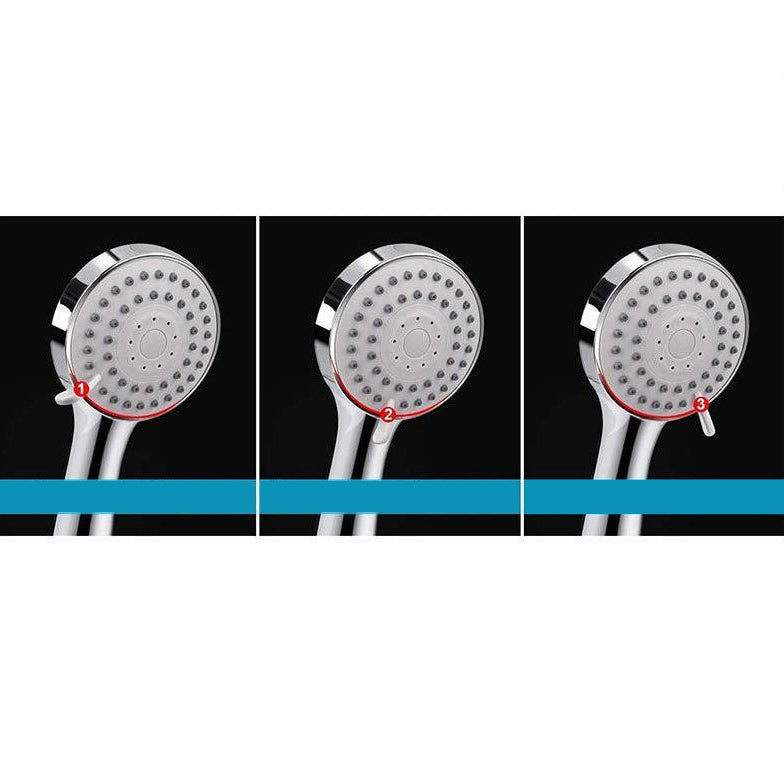 Modern Pull-Down Dual Showerhead Square High Arch Showerhead Combination