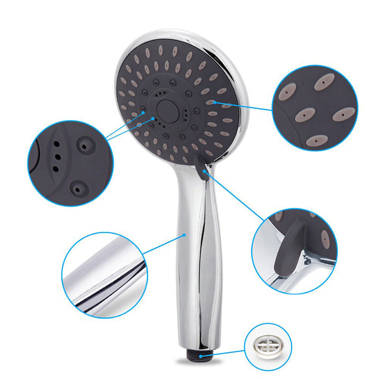 Modern Dual Shower Head Square High Arc Shower Head Combination in Silver