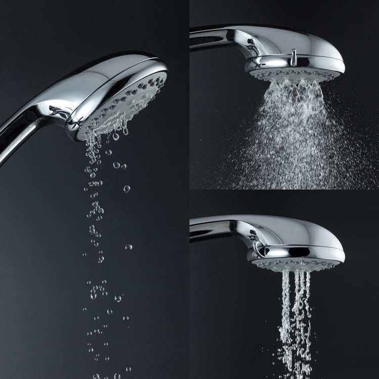 Single Double Showerhead Square High Arc Showerhead Combo in Chrome