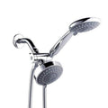 Modern Style Shower Heads Dual Wall Mounted Round Metal Dual Shower