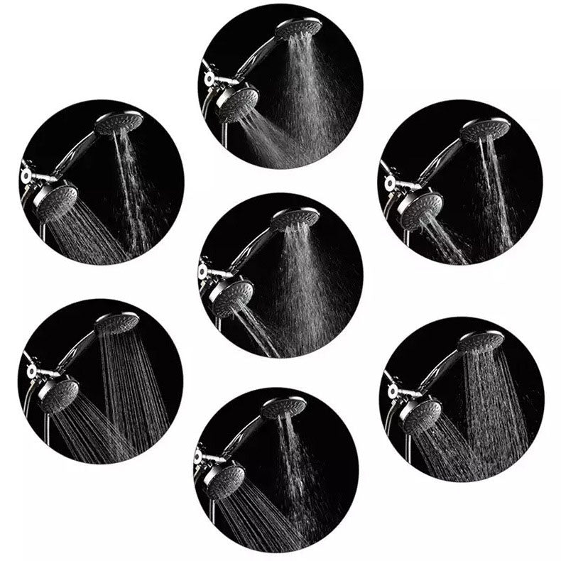 Modern Style Shower Heads Dual Wall Mounted Round Metal Dual Shower
