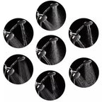 Modern Style Shower Heads Dual Wall Mounted Round Metal Dual Shower