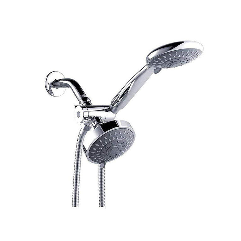 Modern Style Shower Heads Dual Wall Mounted Round Metal Dual Shower