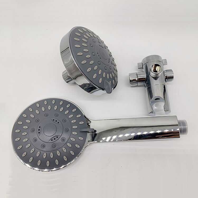 Modern Style Shower Heads Dual Wall Mounted Round Metal Dual Shower
