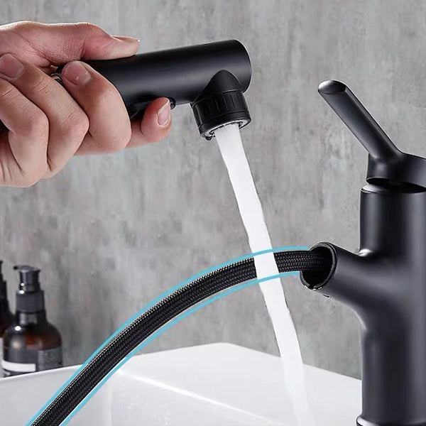 Contemporary Sink Faucet Simple Low Arc Copper Sink Faucet
