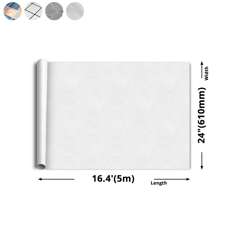 Modern PVC flooring with marble pattern, Peel & Stick vinyl floor planks