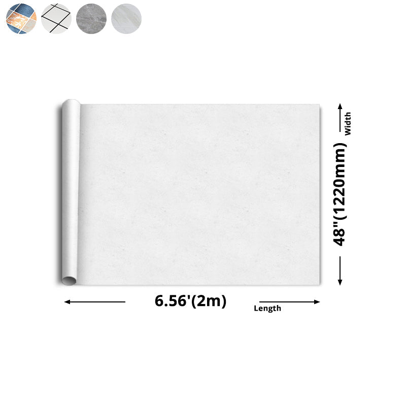 Modern PVC flooring with marble pattern, Peel & Stick vinyl floor planks