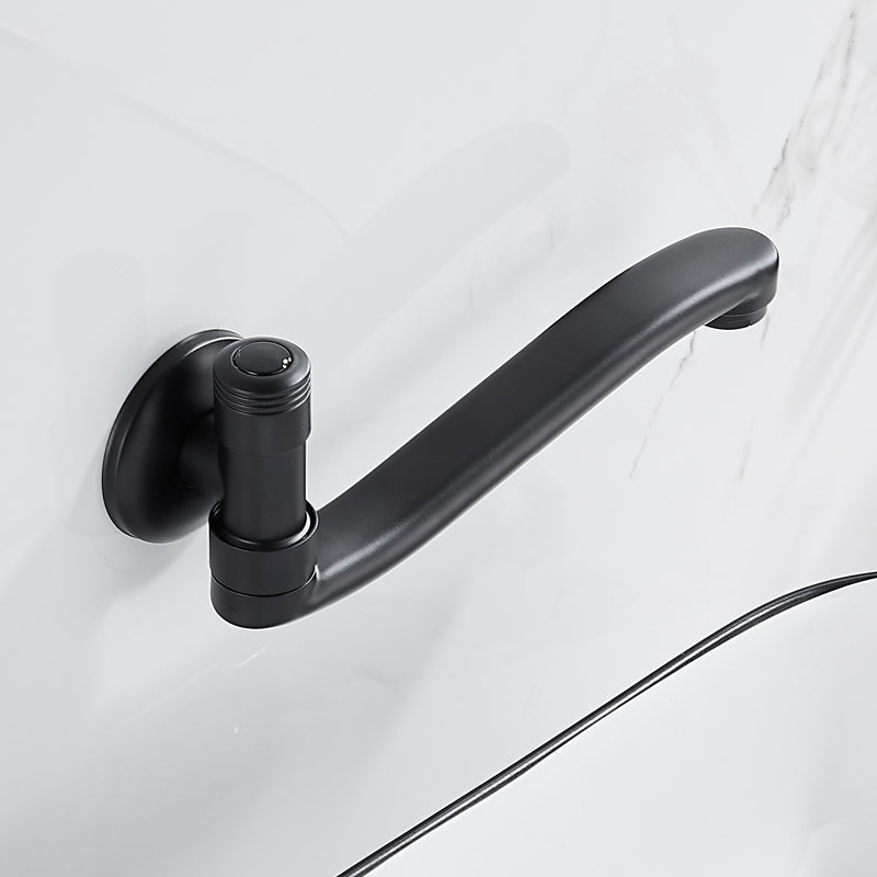 Shower Bath Filler Wall Mount Copper Low Arc Knob Handle Bathtub Faucet Trim