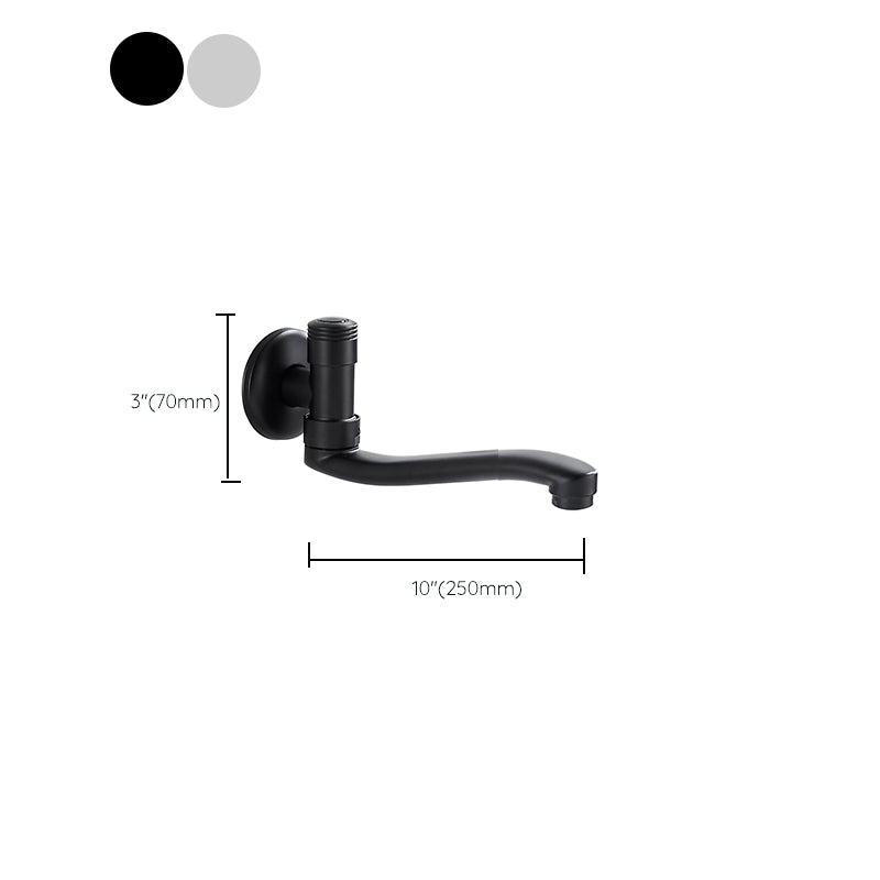 Shower Bath Filler Wall Mount Copper Low Arc Knob Handle Bathtub Faucet Trim