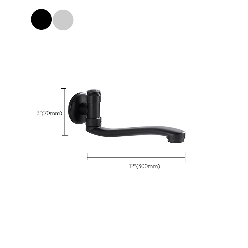 Shower Bath Filler Wall Mount Copper Low Arc Knob Handle Bathtub Faucet Trim