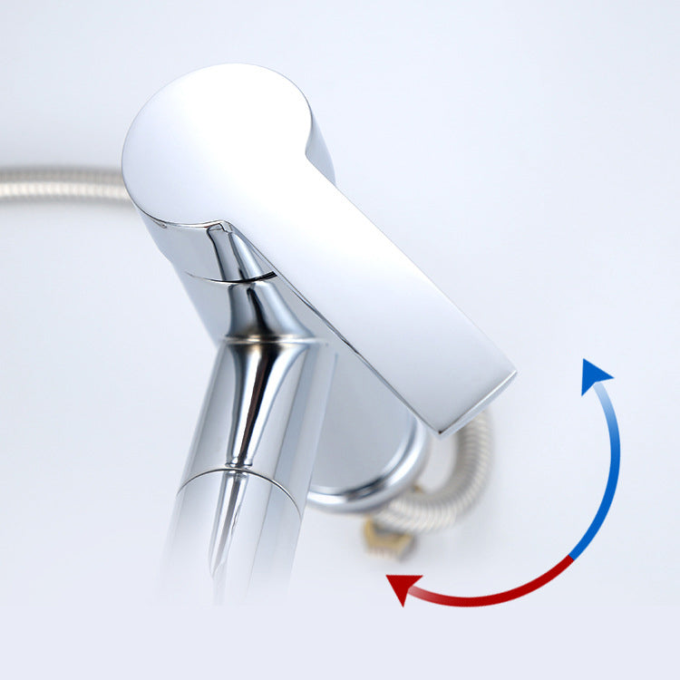Contemporary Style Faucet Single Handle Basin Mixer Bathroom Faucet