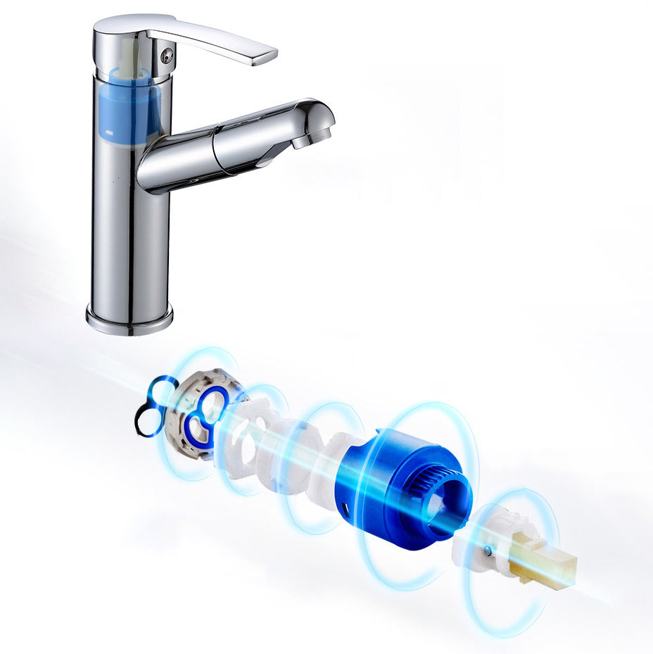 Contemporary Style Faucet Single Handle Basin Mixer Bathroom Faucet
