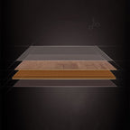 Peel and Stick PVC Flooring Low Gloss PVC Flooring with Fabric Look