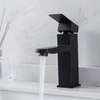 Basic Centered Sink Faucet Monochrome Faucet Sink Bathroom Faucet